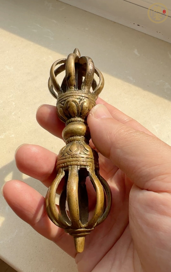 古玩銅器金剛杵真品鑒賞圖