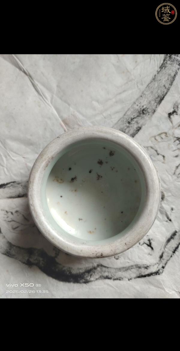 古玩陶瓷青花五彩龍紋香爐真品鑒賞圖