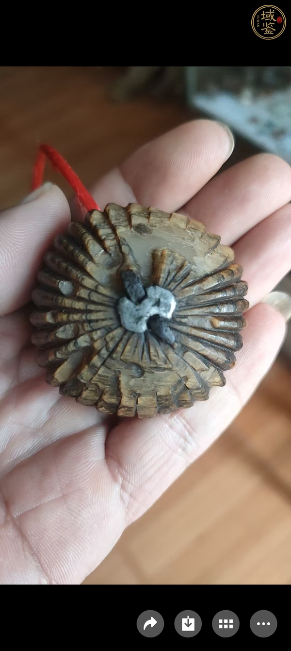 古玩雜項(xiàng)角雕南瓜掛件真品鑒賞圖