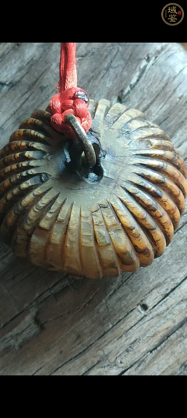 古玩雜項(xiàng)角雕南瓜掛件真品鑒賞圖