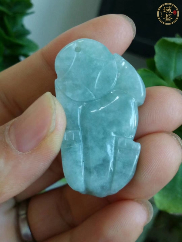 古玩玉器天然翡翠貔貅掛件真品鑒賞圖