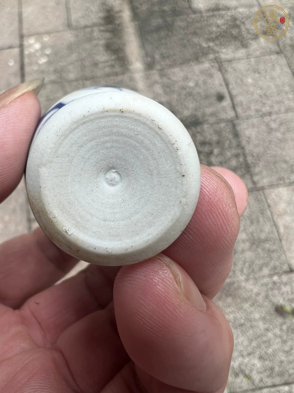 古玩陶瓷青花龍紋高足杯真品鑒賞圖