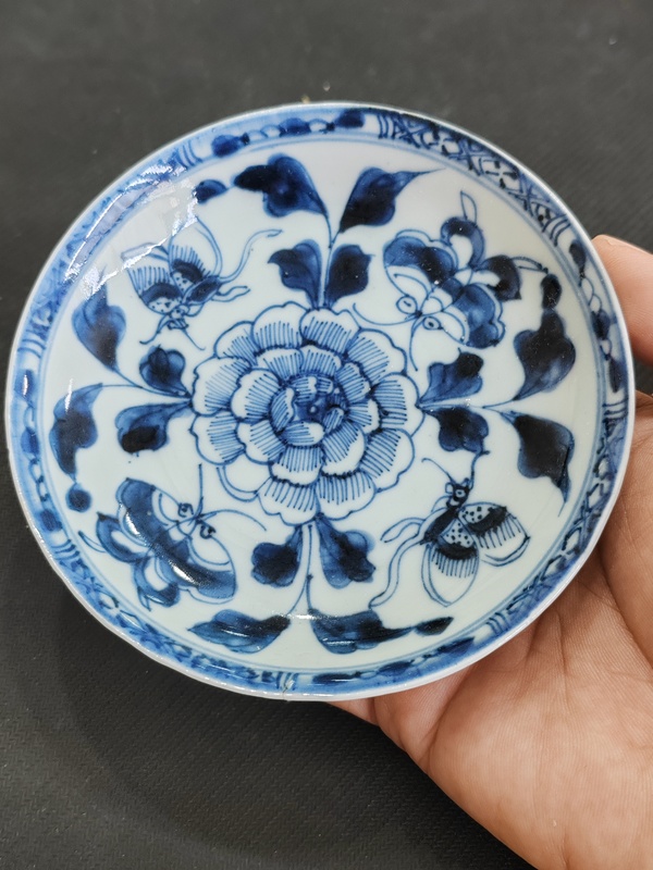 古玩陶瓷康熙青花盤拍賣,當前價格1100元