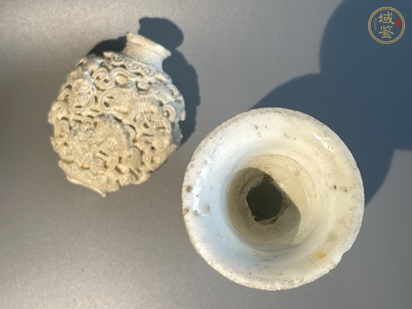 古玩陶瓷德化窯瓜棱瓶真品鑒賞圖