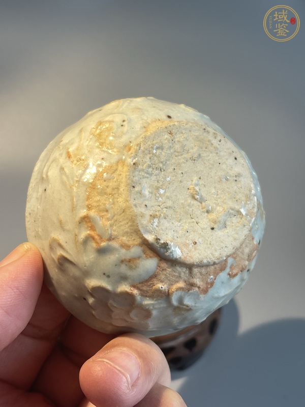 古玩陶瓷樞府印花卉紋杯真品鑒賞圖