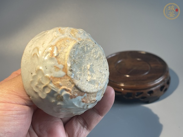 古玩陶瓷樞府印花卉紋杯真品鑒賞圖
