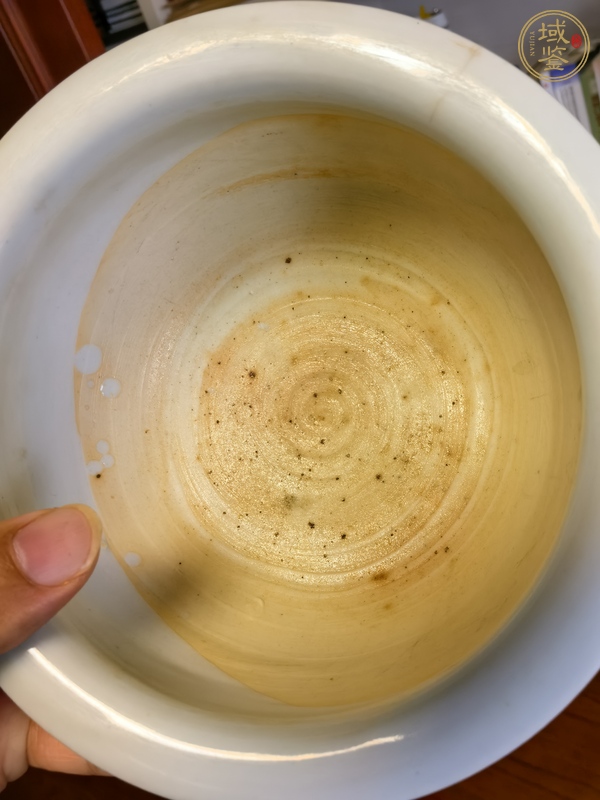 古玩陶瓷青花山水人物紋香爐真品鑒賞圖