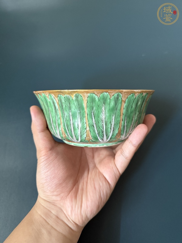 古玩萊菔紋碗真品鑒賞圖