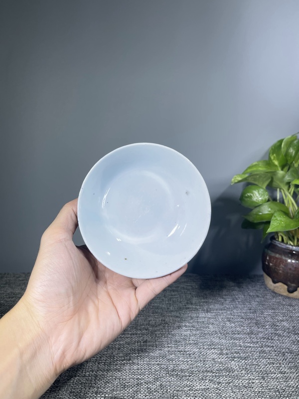 古玩陶瓷民國.釉下彩花卉紋茶碗拍賣，當(dāng)前價格0元