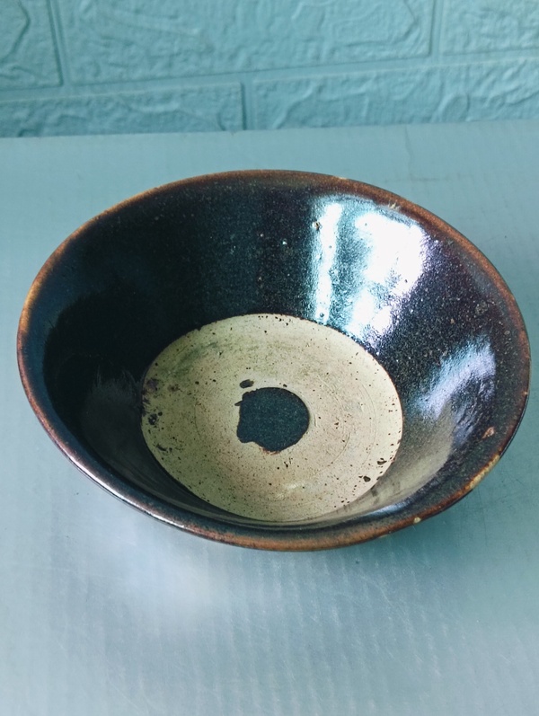 古玩陶瓷明末清初.黑釉茶碗拍賣，當(dāng)前價(jià)格188元