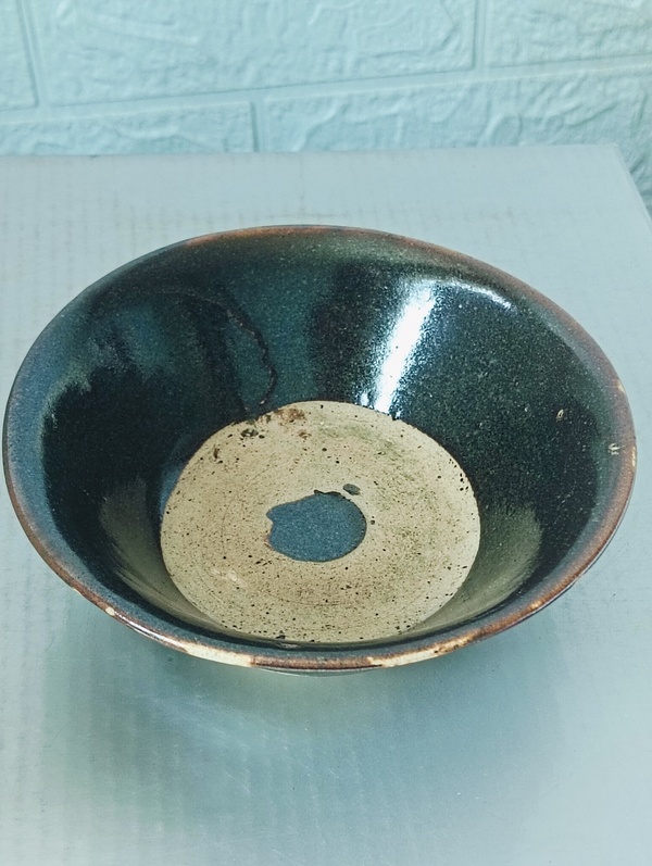 古玩陶瓷明末清初.黑釉茶碗拍賣，當(dāng)前價(jià)格188元
