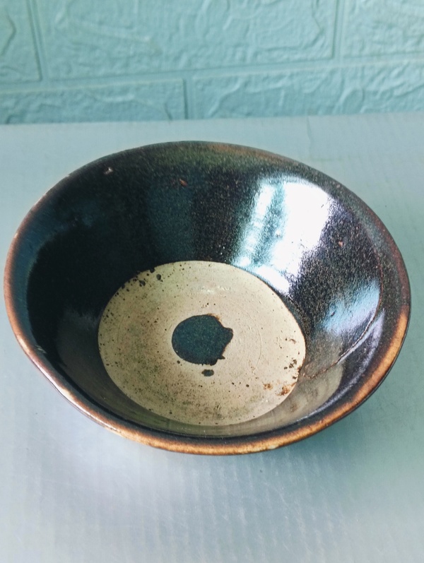 古玩陶瓷明末清初.黑釉茶碗拍賣，當(dāng)前價(jià)格188元
