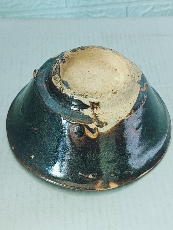 古玩陶瓷明末清初.黑釉茶碗拍賣，當(dāng)前價(jià)格188元