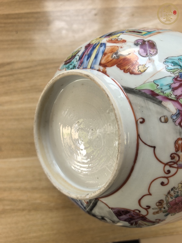 古玩陶瓷廣彩人物碗真品鑒賞圖