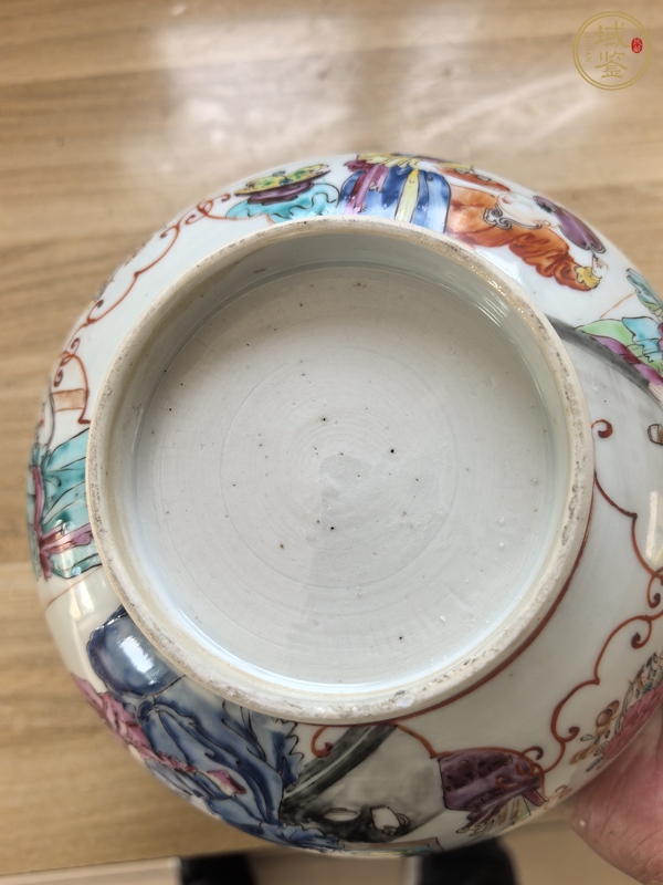 古玩陶瓷廣彩人物碗真品鑒賞圖