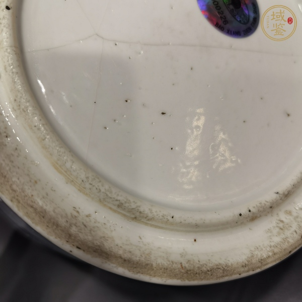 古玩陶瓷清代中期青花漁家樂筆筒真品鑒賞圖