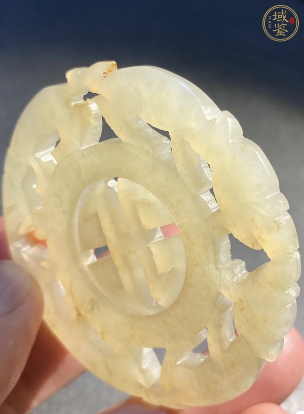 古玩玉器白玉轉(zhuǎn)心佩真品鑒賞圖