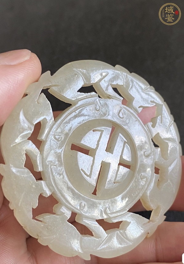 古玩玉器白玉轉(zhuǎn)心佩真品鑒賞圖
