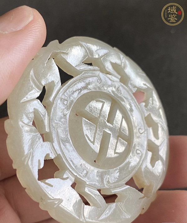 古玩玉器白玉轉(zhuǎn)心佩真品鑒賞圖