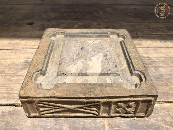 古玩陶瓷灰陶漢磚改件壺承真品鑒賞圖