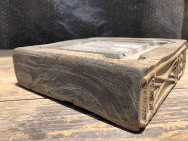古玩陶瓷漢磚壺承(杯墊、硯臺(tái))拍賣(mài)，當(dāng)前價(jià)格0元