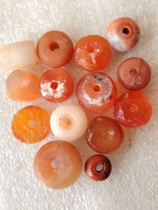 古玩玉器老天然瑪瑙珠一批拍賣，當前價格666元