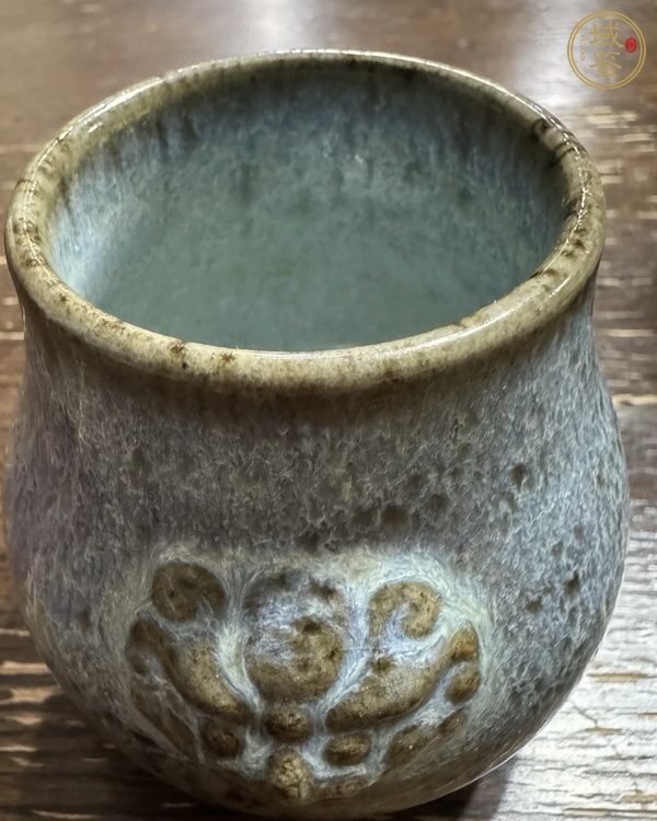 古玩陶瓷窯變鋪獸耳尊真品鑒賞圖