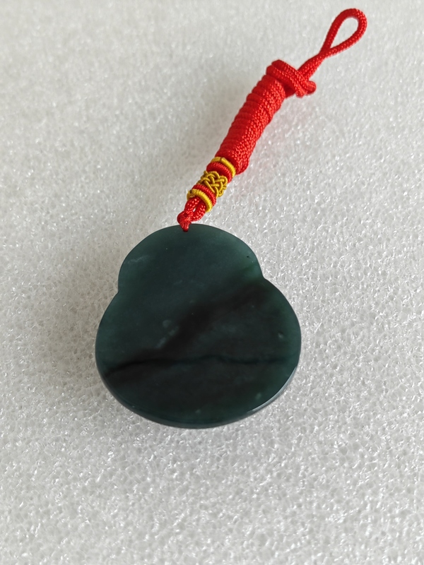 古玩玉器天然翡翠“財(cái)神”掛件拍賣，當(dāng)前價(jià)格398元