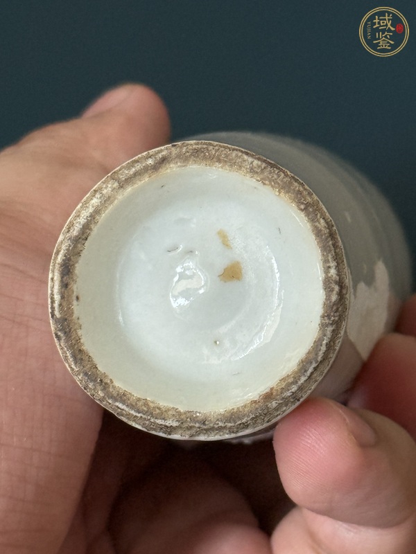 古玩陶瓷麒麟送子粉彩瓶真品鑒賞圖