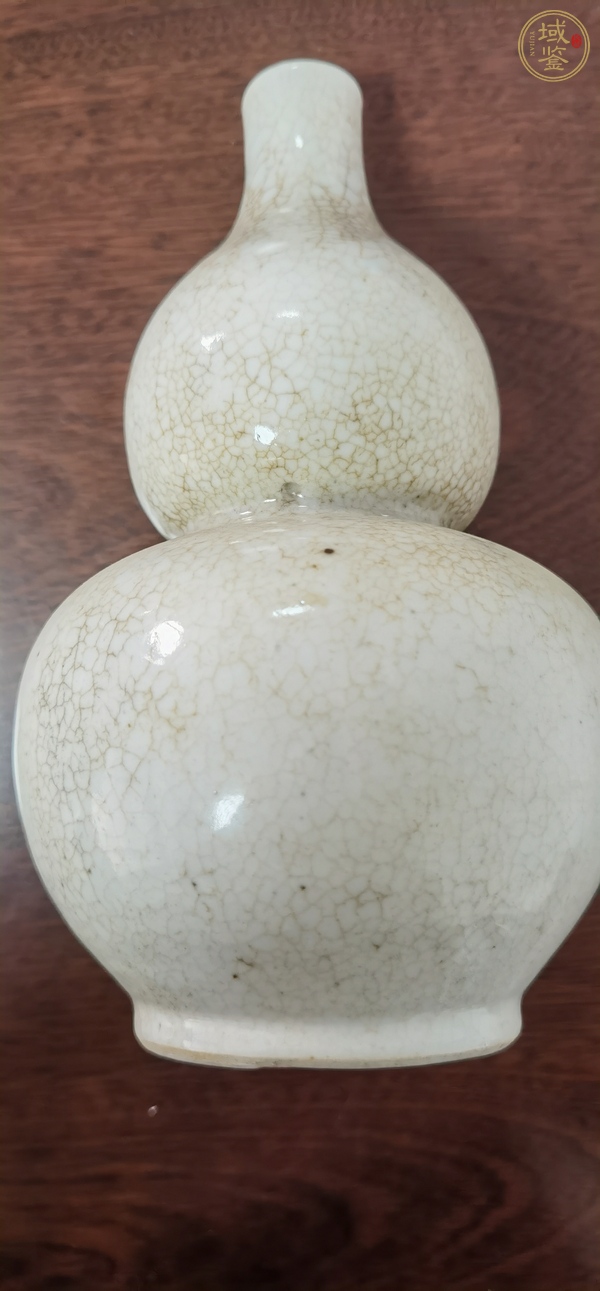 古玩陶瓷哥釉葫蘆瓶真品鑒賞圖