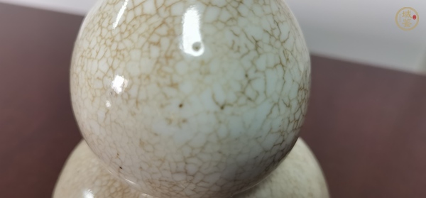 古玩陶瓷哥釉葫蘆瓶真品鑒賞圖