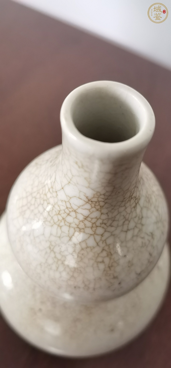 古玩陶瓷哥釉葫蘆瓶真品鑒賞圖