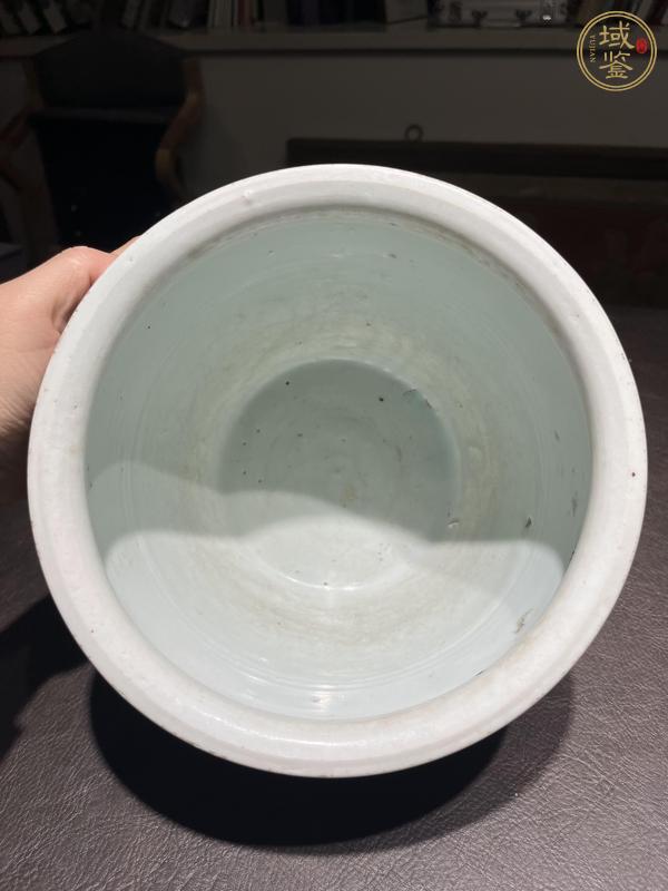 古玩陶瓷青花五彩人物缸真品鑒賞圖