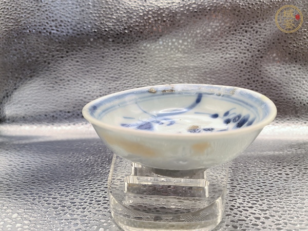 古玩陶瓷青花花卉紋盤(pán)真品鑒賞圖