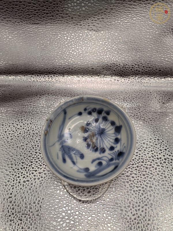 古玩陶瓷青花花卉紋盤(pán)真品鑒賞圖