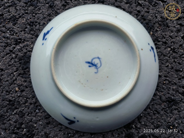 古玩陶瓷青花山水人物故事盤真品鑒賞圖