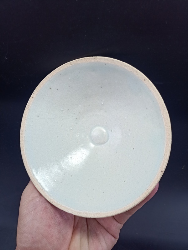 古玩陶瓷【館藏級精品】南宋 青白瓷斗笠盞【頂級湖水藍(lán)釉】【收藏價值比較高】拍賣，當(dāng)前價格0元