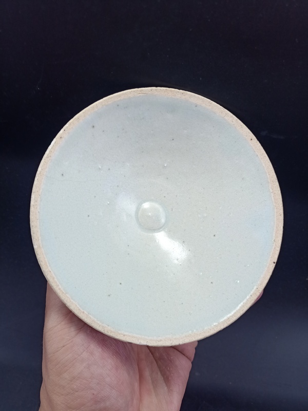 古玩陶瓷【館藏級精品】南宋 青白瓷斗笠盞【頂級湖水藍(lán)釉】【收藏價值比較高】拍賣，當(dāng)前價格0元