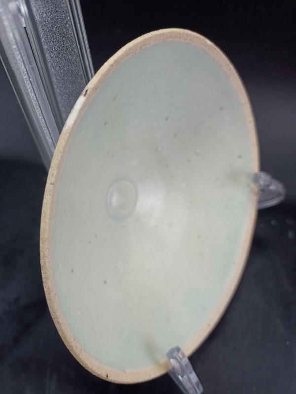 古玩陶瓷【館藏級精品】南宋 青白瓷斗笠盞【頂級湖水藍(lán)釉】【收藏價值比較高】拍賣，當(dāng)前價格0元