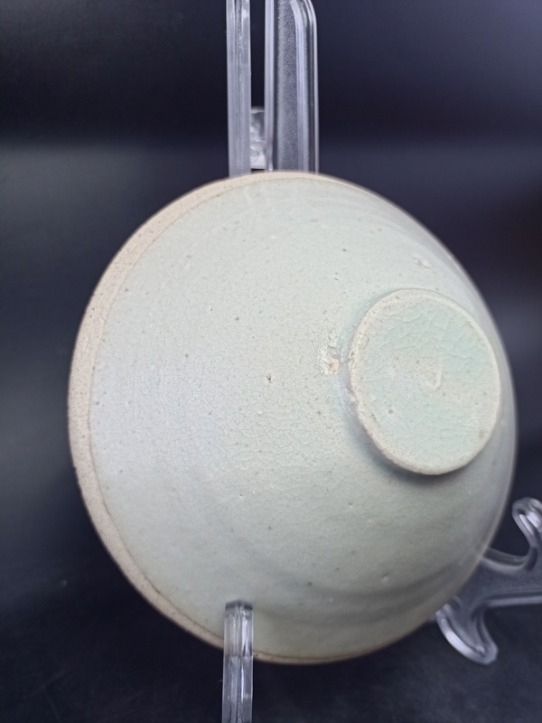 古玩陶瓷【館藏級精品】南宋 青白瓷斗笠盞【頂級湖水藍(lán)釉】【收藏價值比較高】拍賣，當(dāng)前價格0元