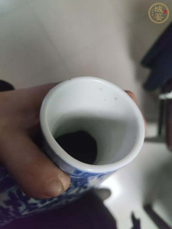 古玩陶瓷花鳥紋青花抱月瓶真品鑒賞圖