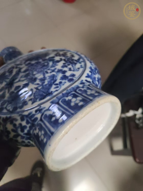 古玩陶瓷花鳥(niǎo)紋青花抱月瓶真品鑒賞圖