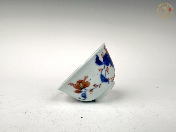 古玩陶瓷清康熙·青花礬紅描金百財(cái)杯真品鑒賞圖