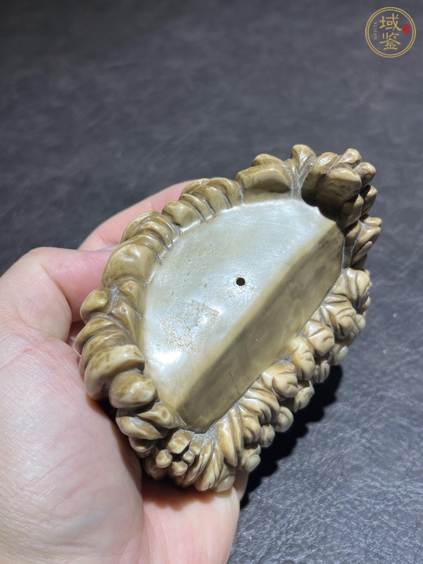 古玩玉器壽山石羅漢坐像真品鑒賞圖