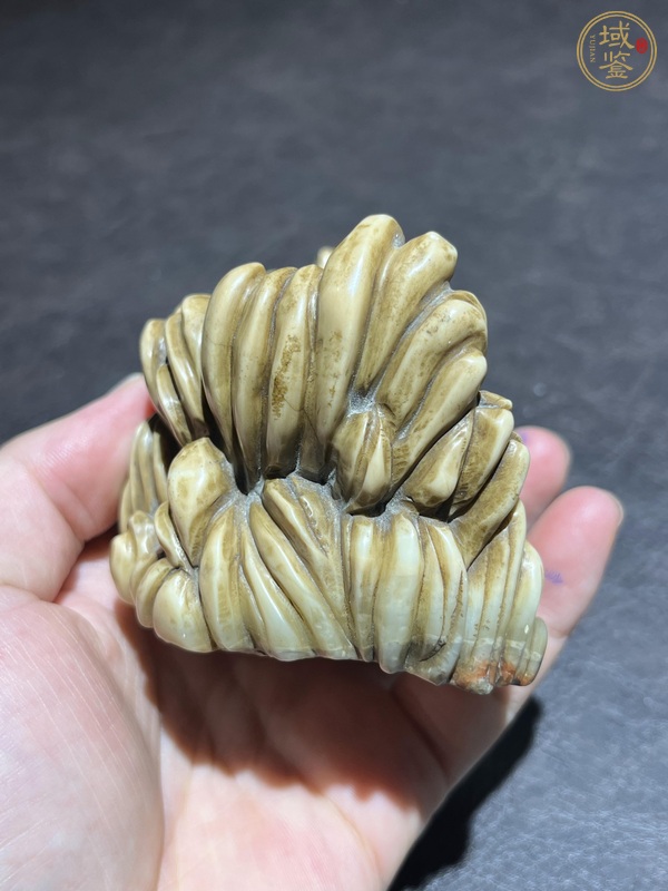古玩玉器壽山石羅漢坐像真品鑒賞圖