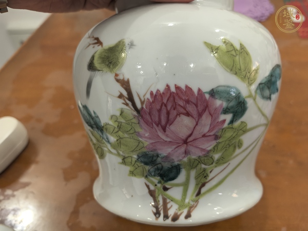 古玩陶瓷花鳥紋罐真品鑒賞圖