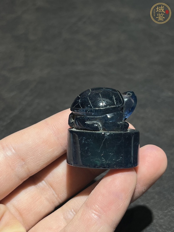 古玩玉器龜扭印真品鑒賞圖
