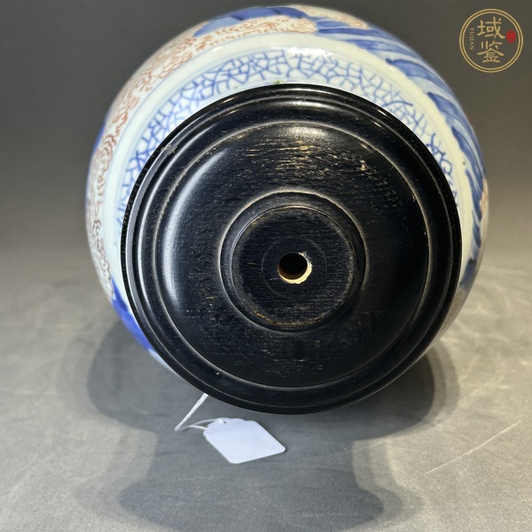 古玩陶瓷青花五彩人物故事紋觀音尊真品鑒賞圖