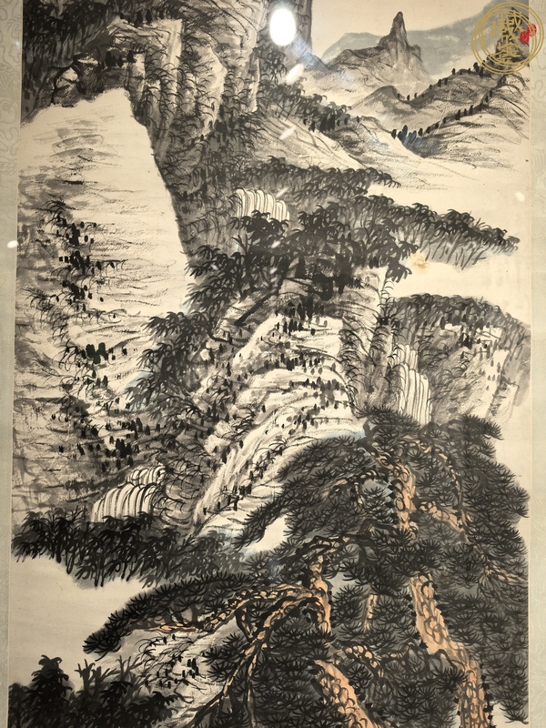 古玩字畫蕭遜淺降山水真品鑒賞圖