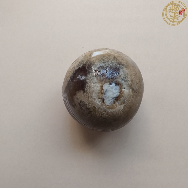 古玩玉器千年糖球瑪瑙真品鑒賞圖